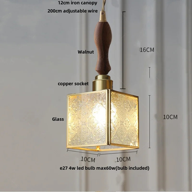 Afralia™ Crown Diamond Glass Pendant Lamp, LED Modern Hanging Light