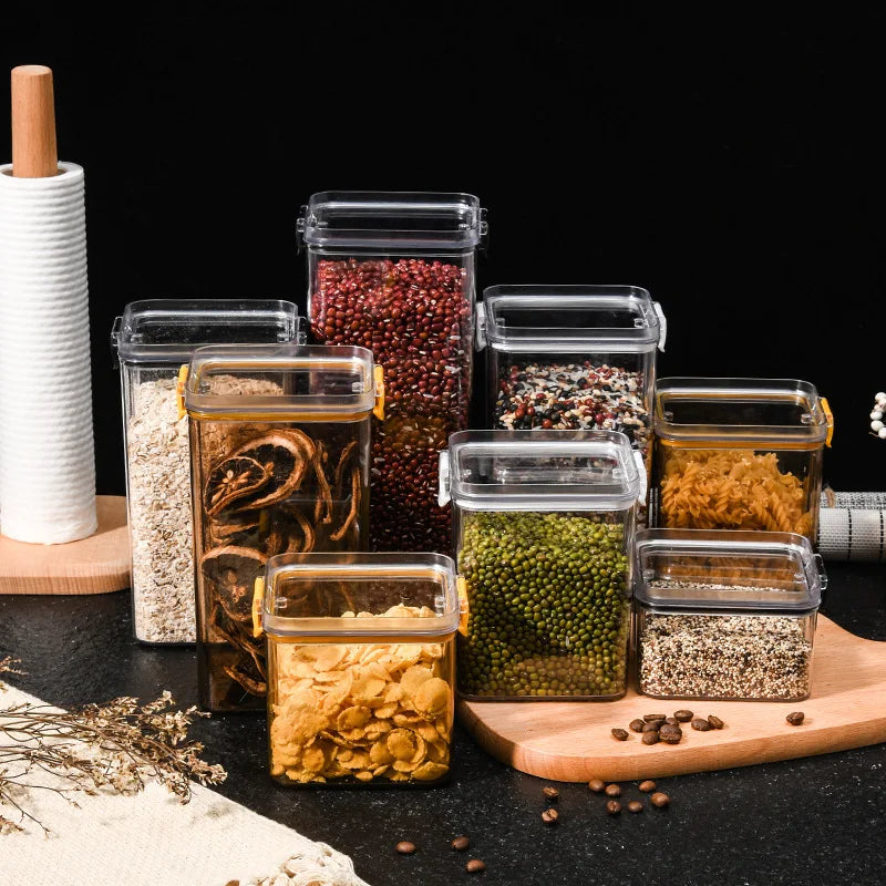 Afralia™ Cereal & Spice Storage Jars with Lids: Kitchen Pantry Organizers & Containers