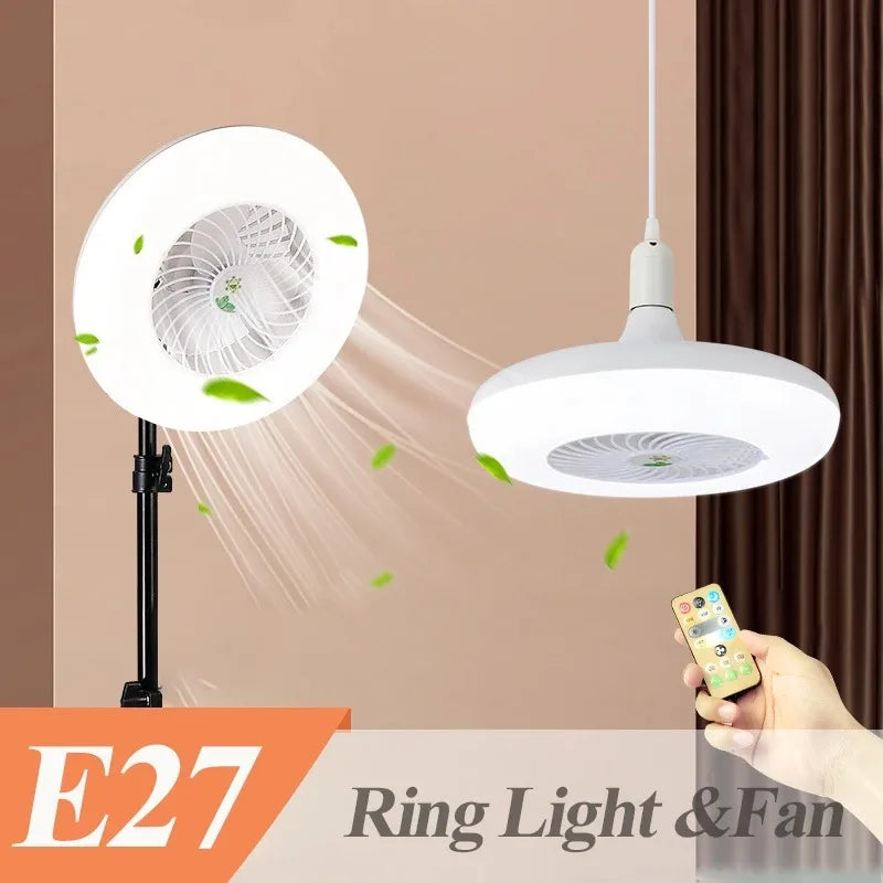 Afralia™ 2-in-1 Ceiling Fan with Remote Control, Silent Operation, E27 Lighting, Home Décor