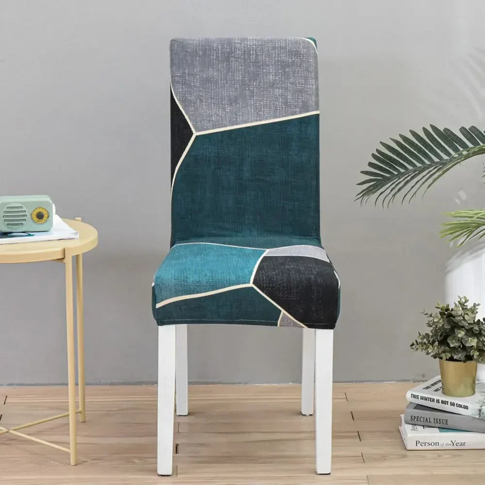 Afralia™ Geometric Stretch Chair Cover Slipcovers | Elastic Seat Case