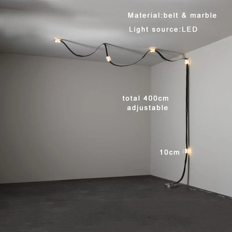 Afralia™ Leather Marble Pendant Lights Luxury Dimmable Fixture Easy Installation Bedroom Living Room Lamp