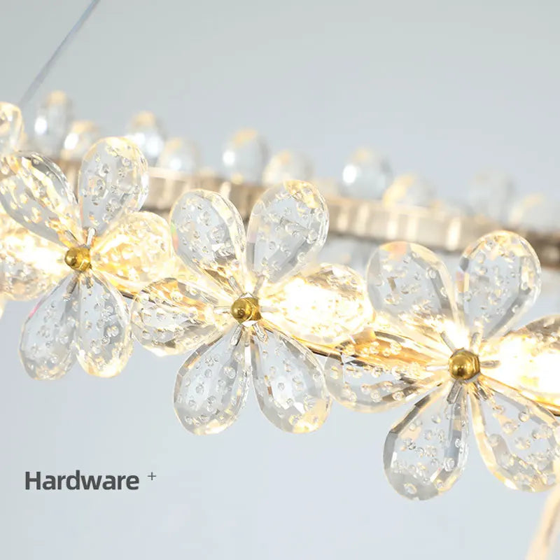 Afralia™ Crystal Ring LED Chandelier: Modern Luxury Pendant Lamp for Home Decor