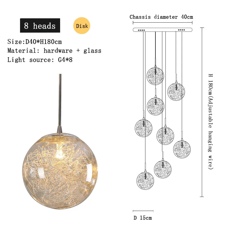 Afralia™ Crystal Ceiling Chandelier for Modern Loft Living Room, Home, Hotel, Kitchen, Bedroom Lighting