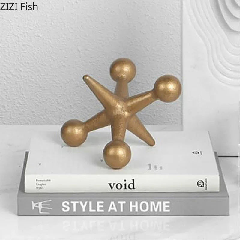 Afralia™ Molecular Model Resin Sculpture Abstract Desk Decor Aesthetic Room Ornament