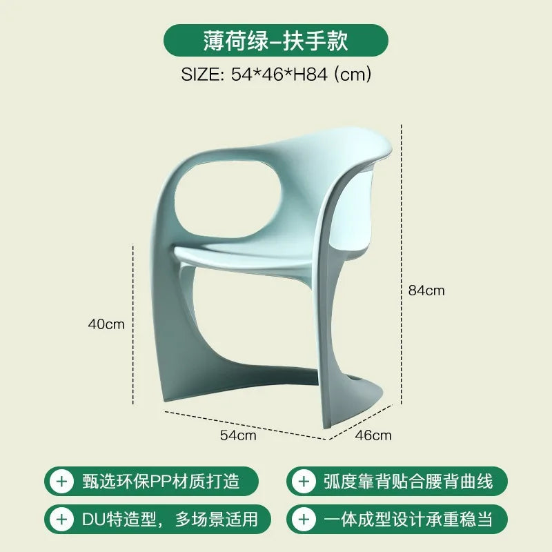 Nordic Acrylic Dining Chair by Afralia™ - Designer Pan Dong Chair for Living Room