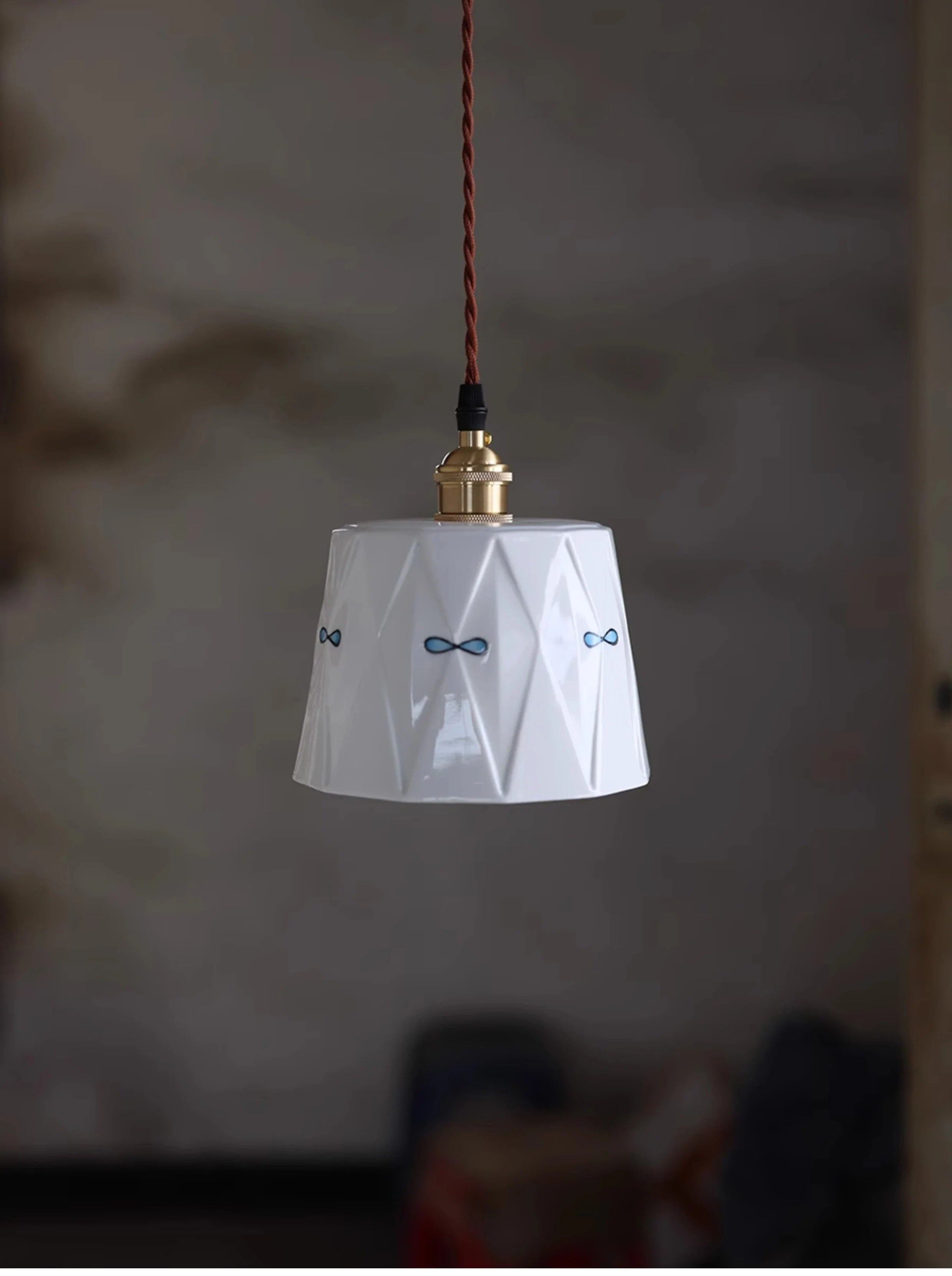Afralia™ Ceramic Pendant Lights: Modern Nordic Dinning Room Hanging Lamp for Home Decor