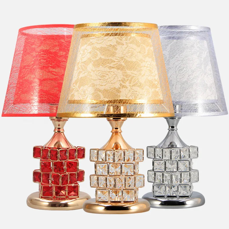 Afralia™ Crystal Table Lamp: Elegant European Style Home Decor and Wedding Gift