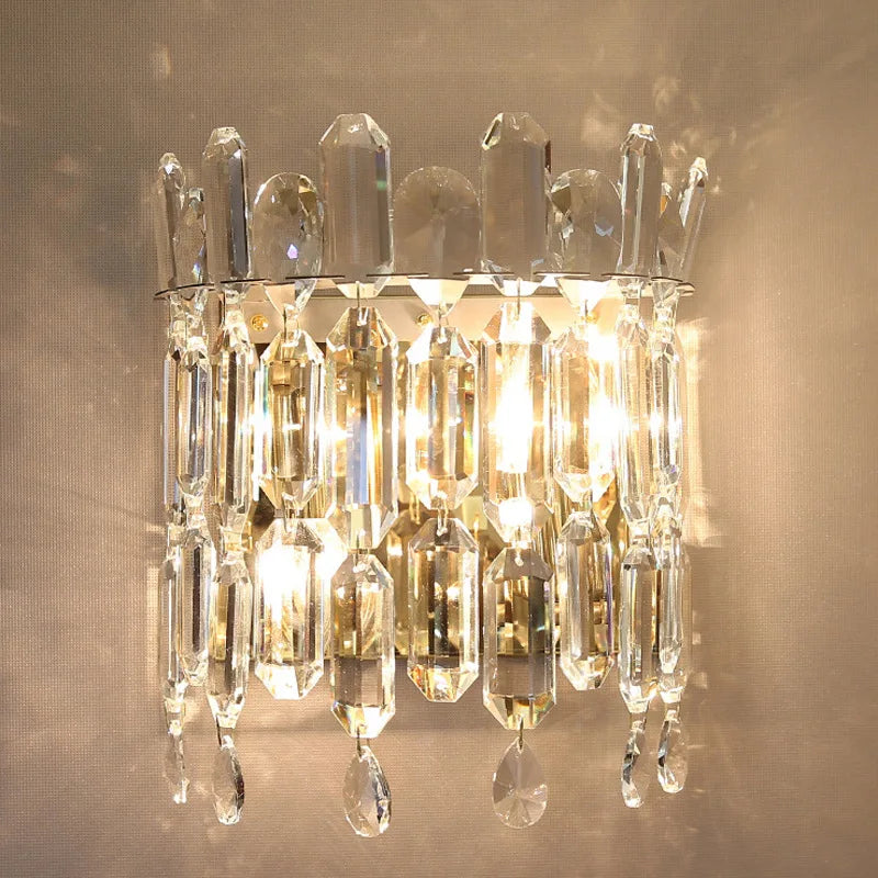 Afralia™ Stainless Crystal Chandelier: Luxury LED Living Room Bedroom Décor