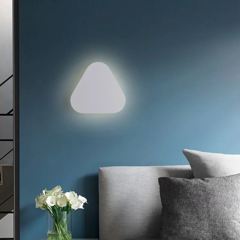 Afralia™ LED Round Touch Wall Lamps for Bedroom & Aisle Decor