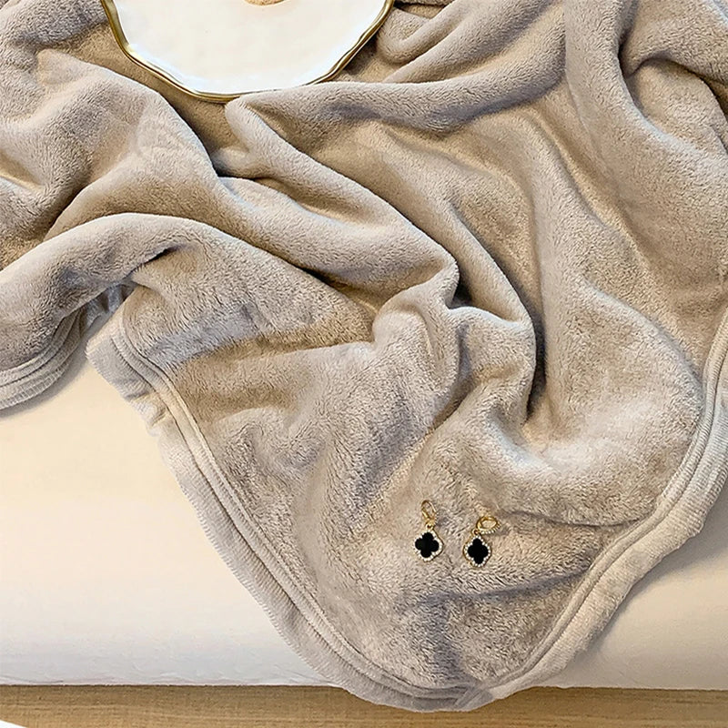 Afralia™ Coral Velvet Summer Blanket: Extra Soft, Skin-friendly, Machine Washable