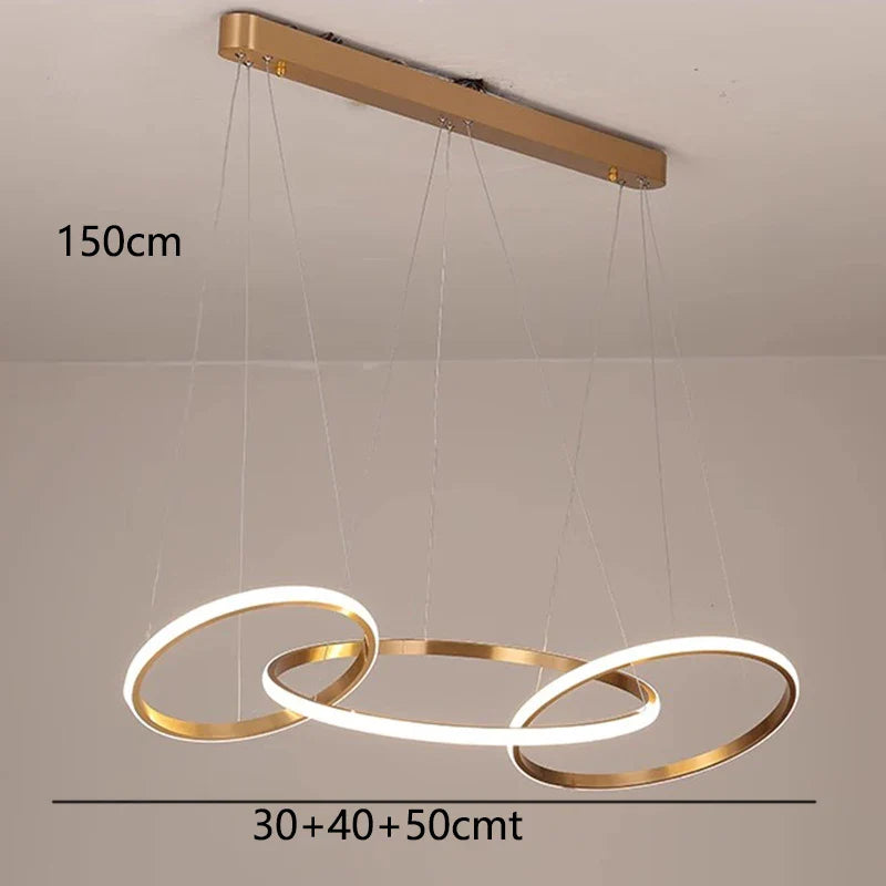 Afralia™ Modern LED Pendant Chandeliers for Living Room and Dining Room