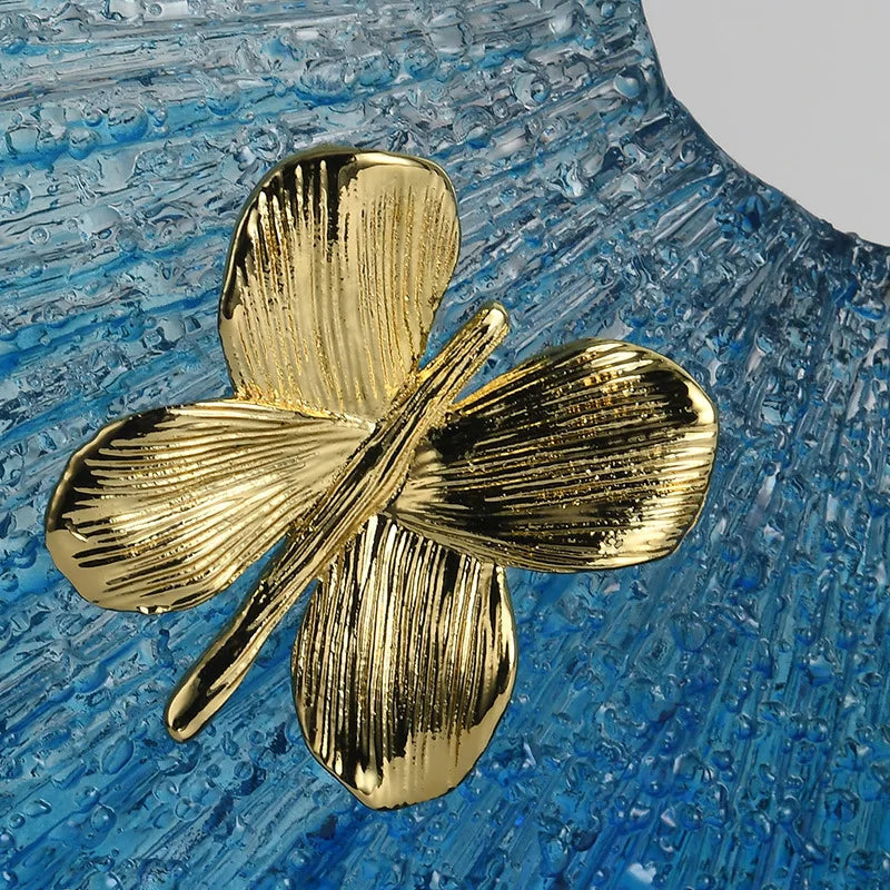 Afralia™ Copper Money Tree Sculpture: Luxury Living Room Decor Resin Crafts