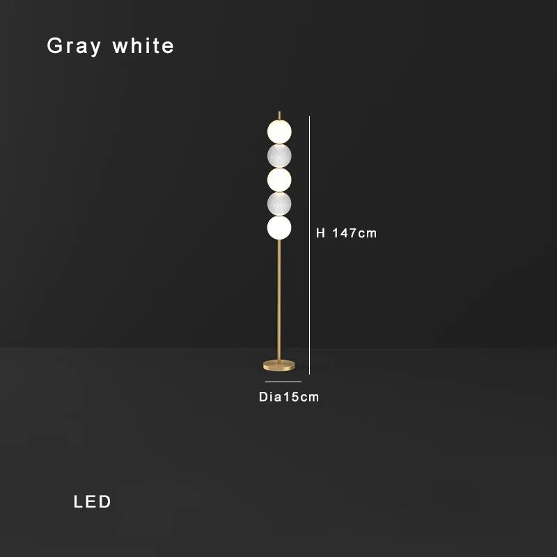 Afralia™ White Balls Floor Lamp: Modern Living Room Decoration & Mood Light