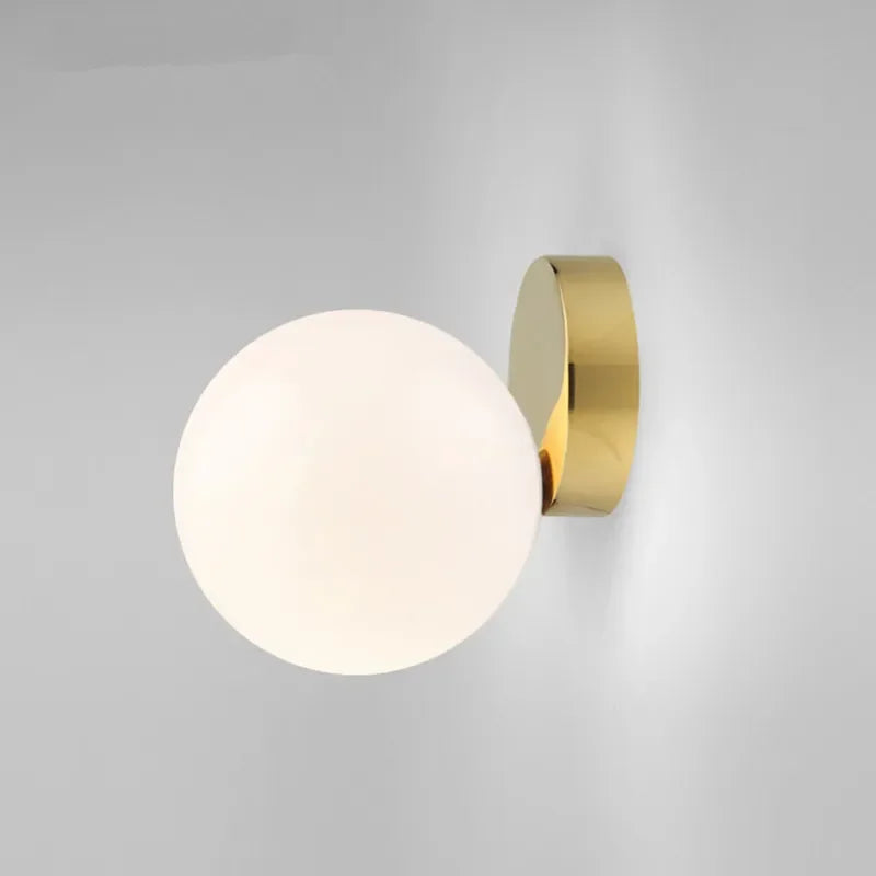 Afralia™ Modern Golden Glass Ball Ceiling Lamp for Bedroom, Hallway, Stairs, Indoor Lighting