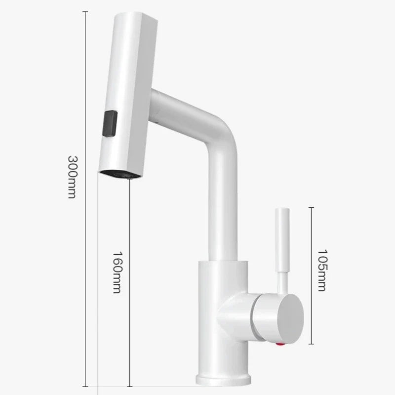 Afralia™ Waterfall Basin Faucet with 3 Modes Spray, 360° Rotatable Mixer Tap