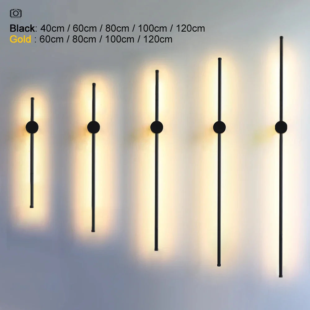 Afralia™ Modern LED Wall Lamp with Touch Switch, 350° Rotation for Bedroom and Living Room