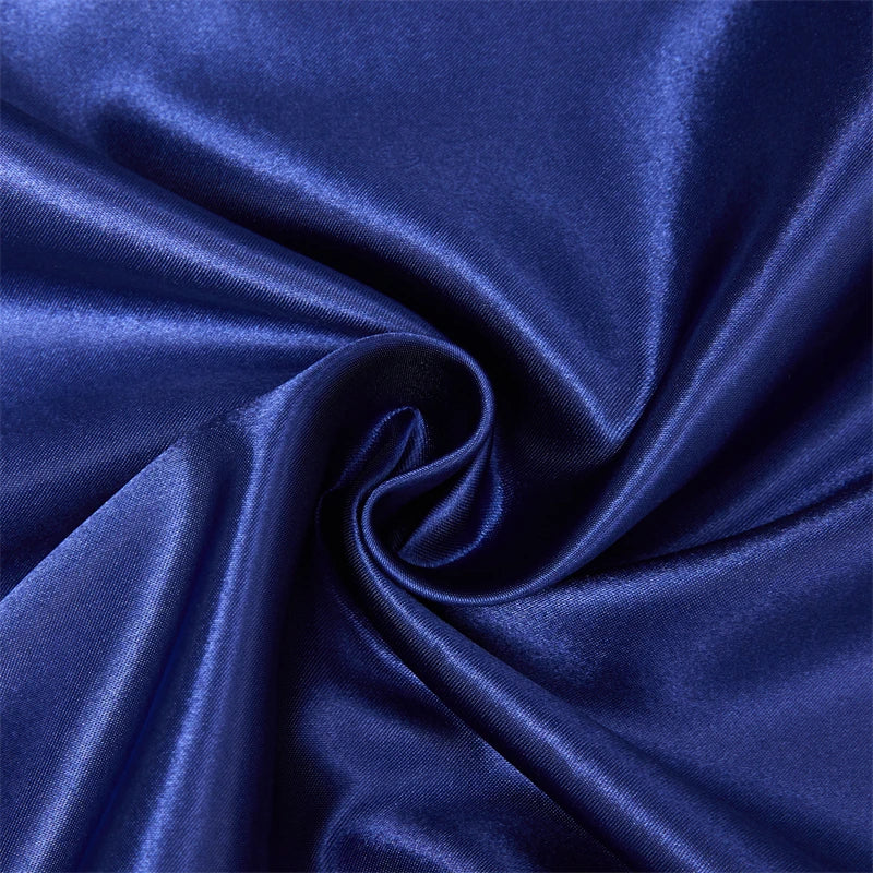 Afralia™ Satin Queen/King Size Fitted Bed Sheet Set Luxurious Soft Silky Elastic Bedsheet