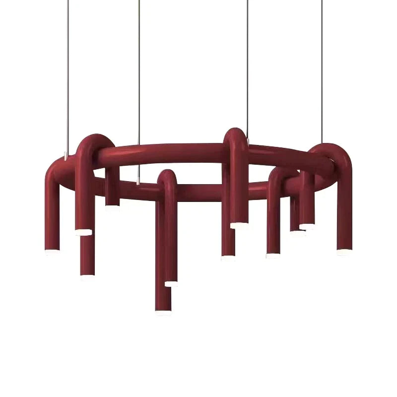 Afralia™ Nordic Iron Art Chandelier for Living Room, Restaurant, Bar, Bedroom - Lighting Fixture