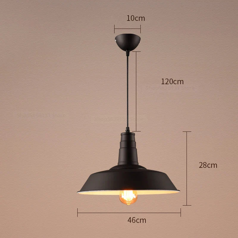 Afralia™ Retro Pendant Lights: Vintage Industrial Style for Home, Cafe & Office