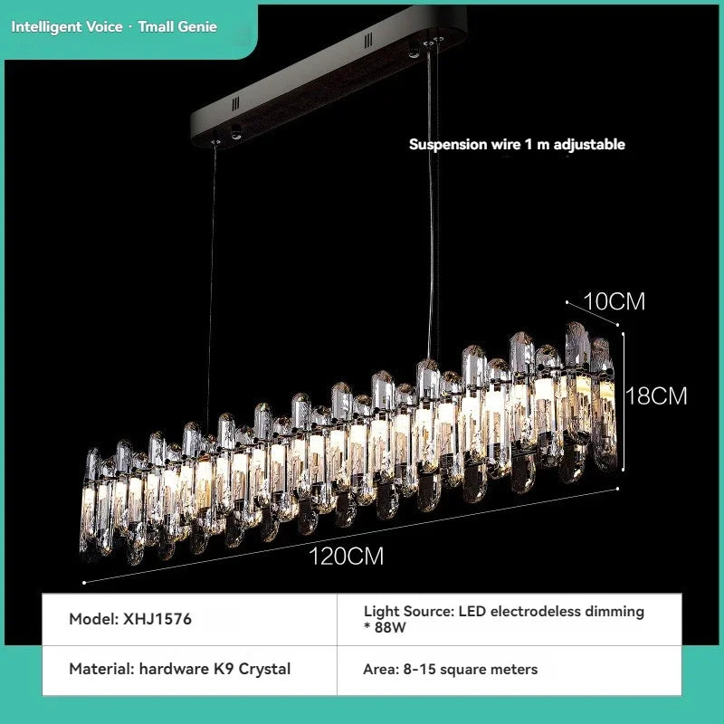 Afralia™ LED Crystal Ceiling Chandelier: Luxury Home Decoration for Dining, Living, and Bedroom