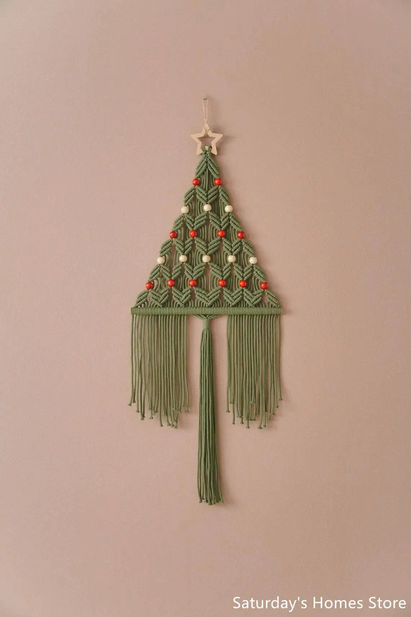 Afralia™ Boho Christmas Tree Wall Tapestry