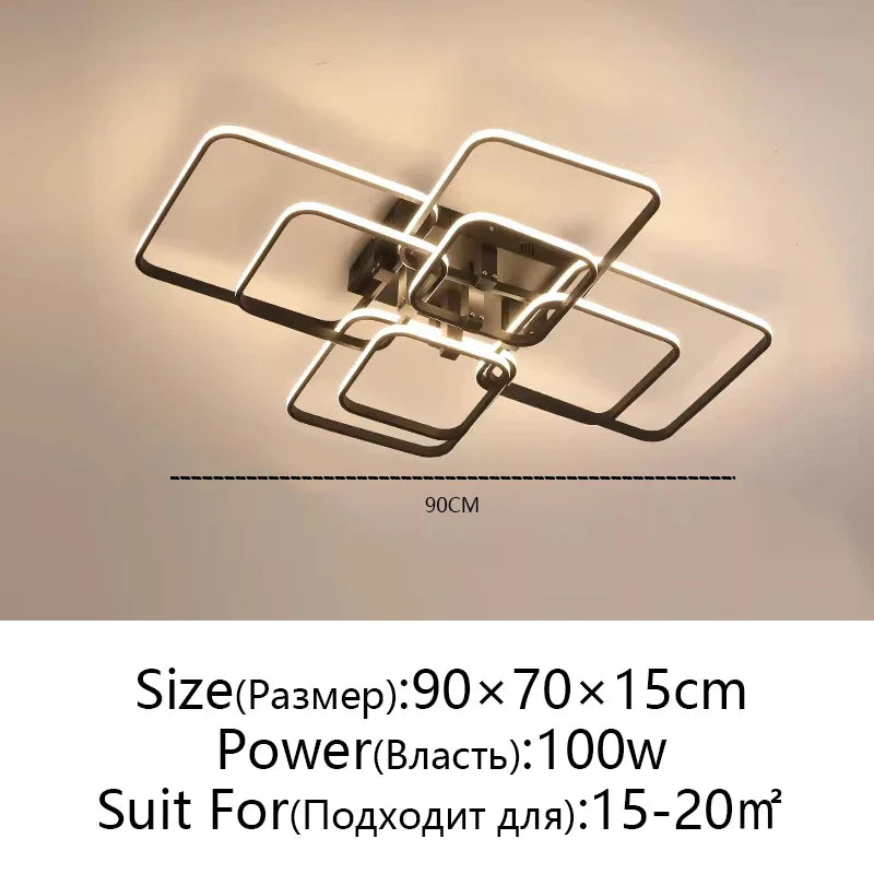 Afralia™ LED Ceiling Light: Modern Dimmable Fixture for Home Living Room, Bedroom, Dining Room