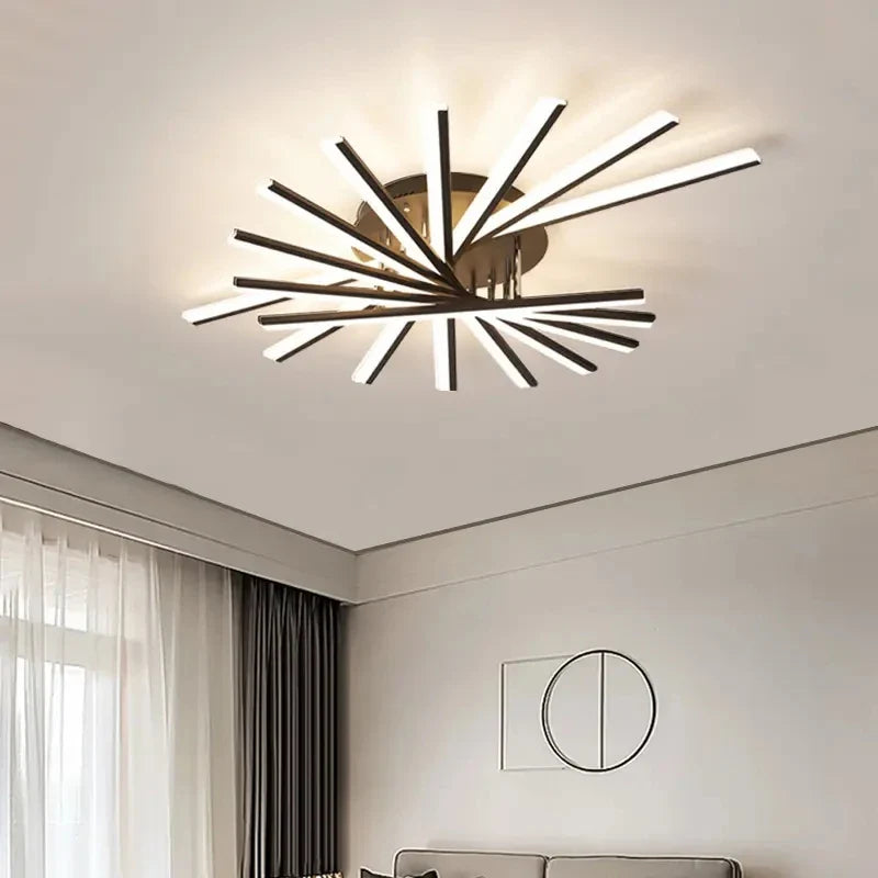 Afralia™ Modern Acrylic Ceiling Chandelier | Indoor Wrought Iron Decorative Lighting for Home