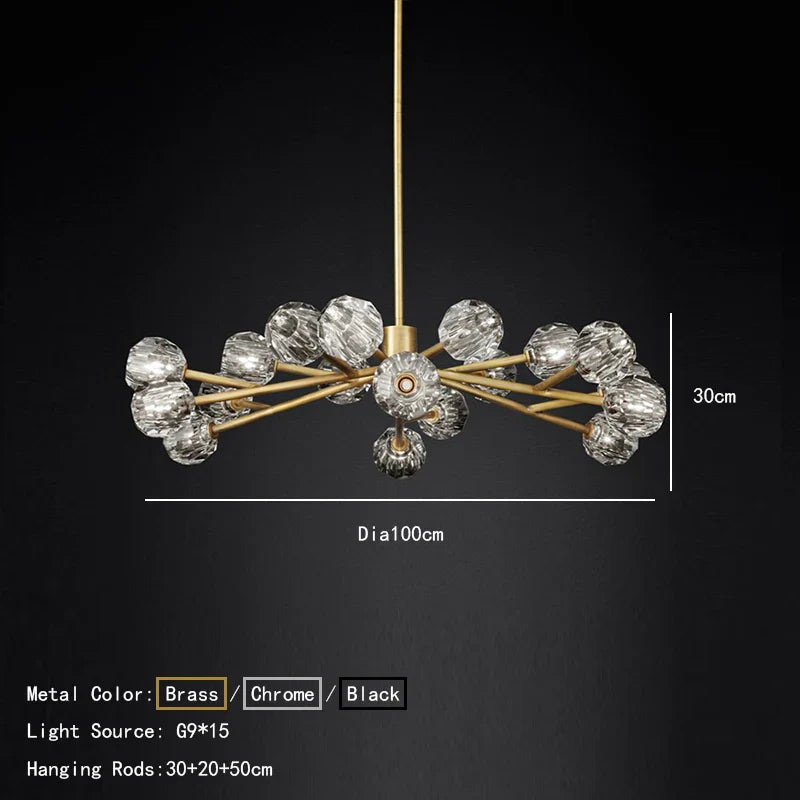 Afralia™ Crystal Gold Chandelier: Luxury Lighting Fixture for Kitchen, Modern Design & High-Quality Craftsmanship