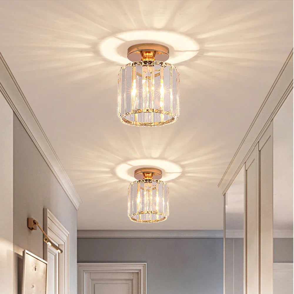 Afralia™ Crystal Pendant Chandelier: Elegant Lighting for Home, Shop, and Cafe