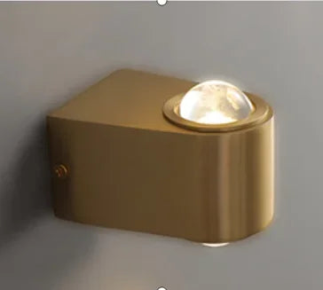Afralia™ Modern Copper Base Wall Lamp Lights for Indoor Outdoor Home Hotel Bedroom Corridor