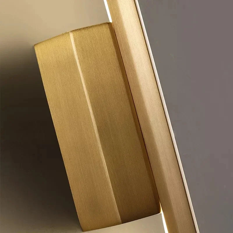 Afralia™ LED Copper Wall Lamp for Home Bedroom Living Room Hotel Décor