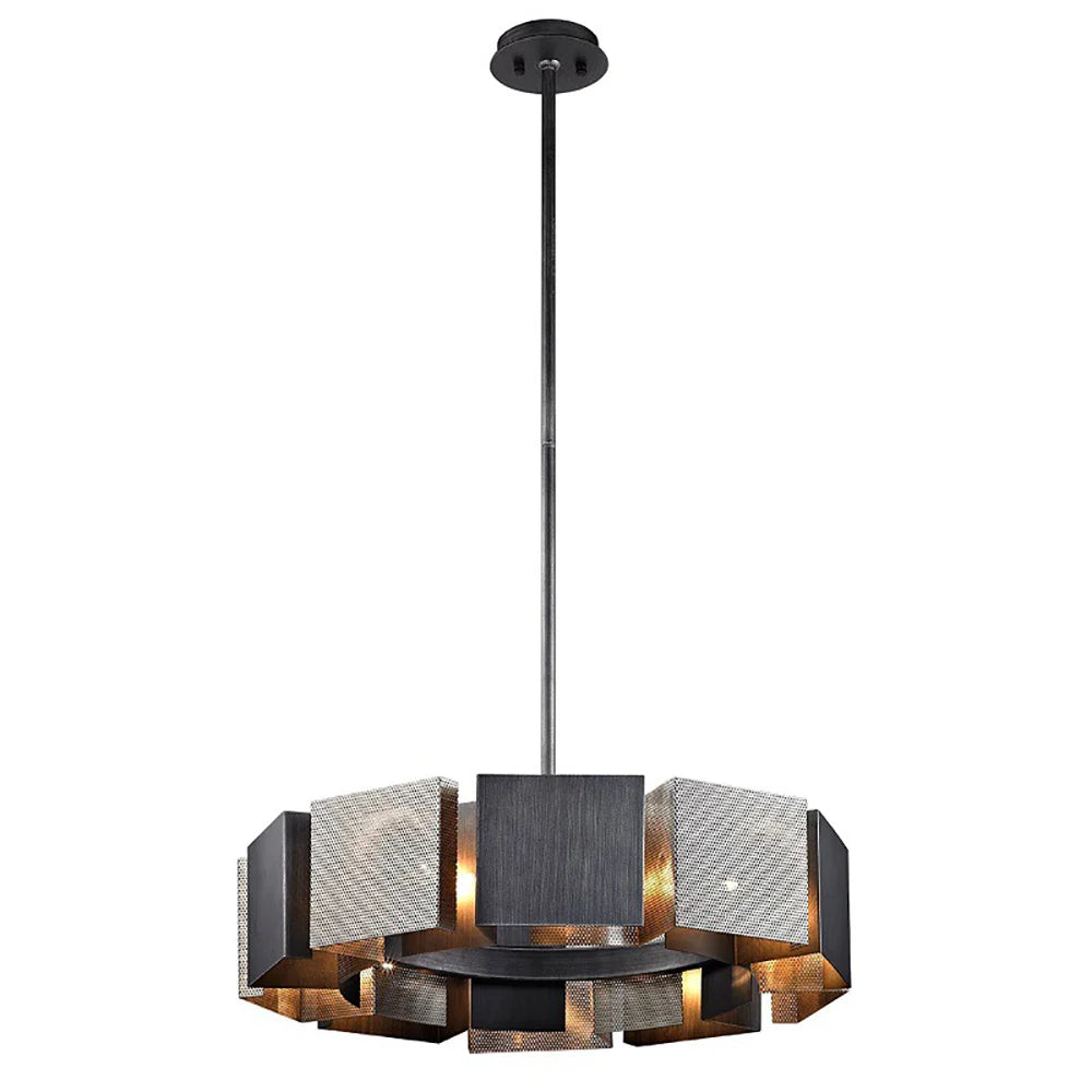 Afralia™ Black Metal Pendant Lights: Stylish LED Luxury Hanging Lamp for Home Decoration
