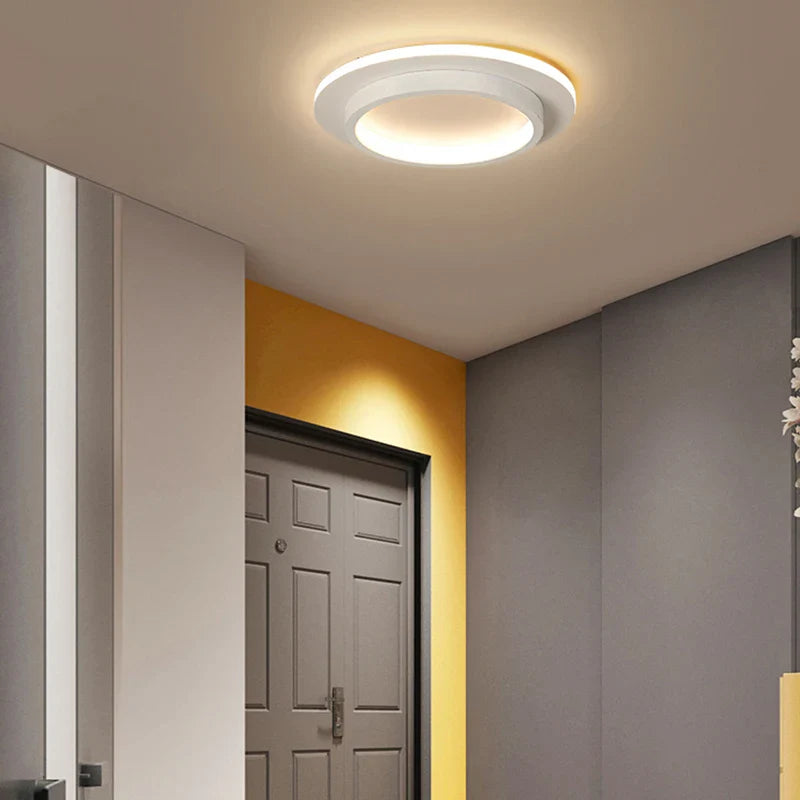 Afralia™ Round LED Aisle Light for Entryway, Living Room, Foyer - Modern Minimalist Design