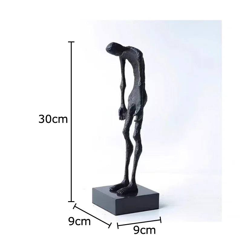 Afralia™ Abstract Couple Statue for Desk Decoration and Room Aesthetics