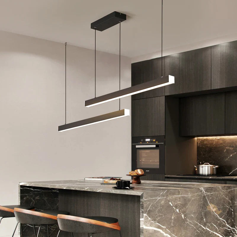 Afralia™ Nordic Line LED Pendant Chandelier for Dining Room & Bar