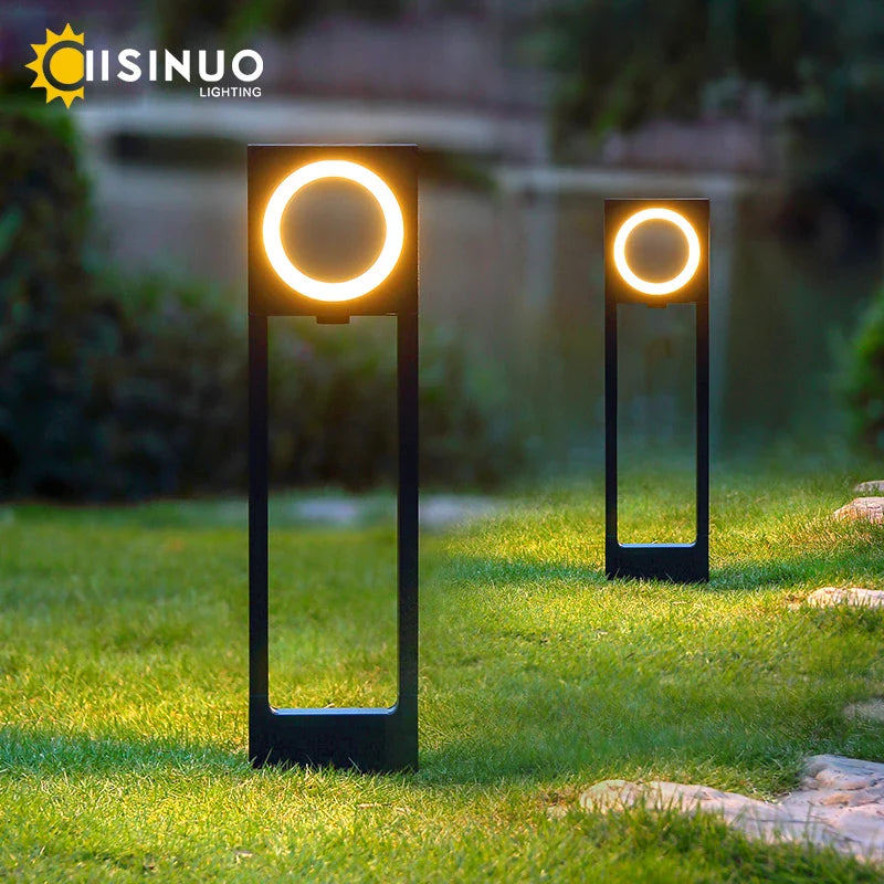 Afralia™ LED Path Light 12W Aluminum Pillar for Outdoor Garden, Pathway, Patio, Driveway
