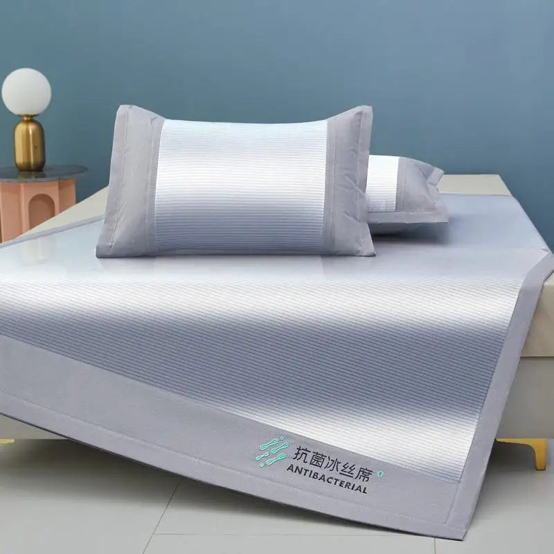 Afralia™ Cooling Sheet 3-Piece Set for Single Twin Bed - Antibacterial Ice Silk Technology