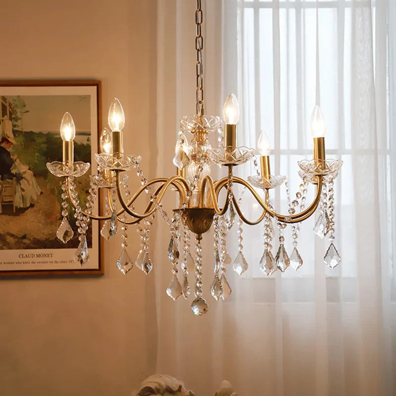 Afralia™ Crystal Ceiling Chandelier: Luxury Modern Living Room Decor Hanging Light