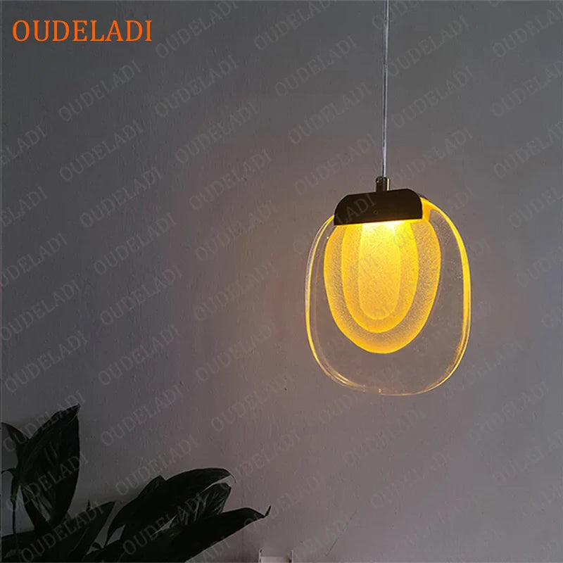 Afralia™ Crystal LED Pendant: Elegant Lighting for Dining, Bar, Kitchen, Bedroom