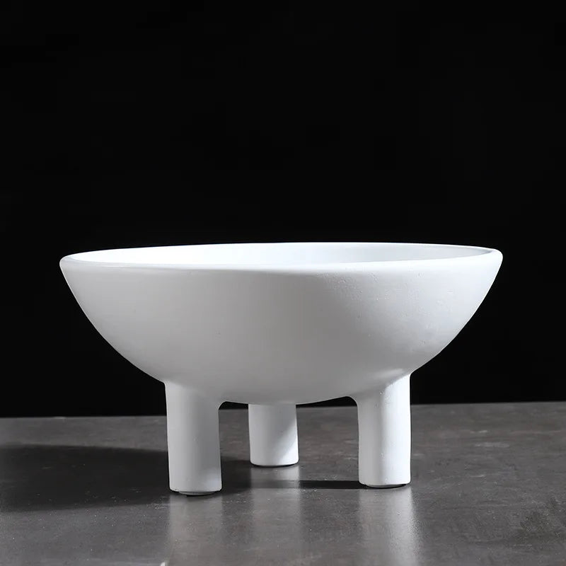 Afralia™ Ceramic Tray, Bowl, Pot Set | Desktop Organizer and Home Decor Figurines