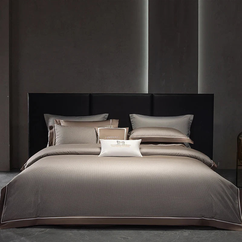 Afralia™ Luxury Egyptian Cotton Duvet Cover Set, Queen King Size Bedding Set
