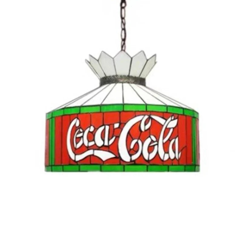 Afralia™ Mediterranean Tiffany Stained Glass Pendant Light for Dining Room and Kitchen