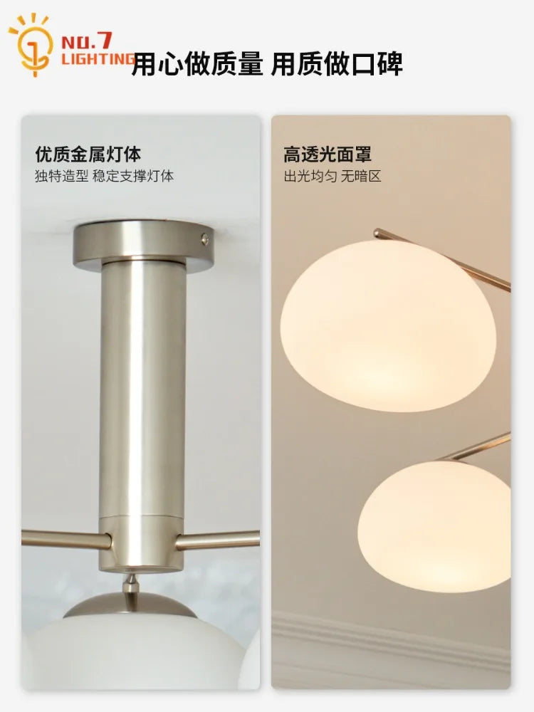 Afralia™ Persimmon Chandelier LED E27 Modern Nordic Design Living/Dining Room Light Fixtures