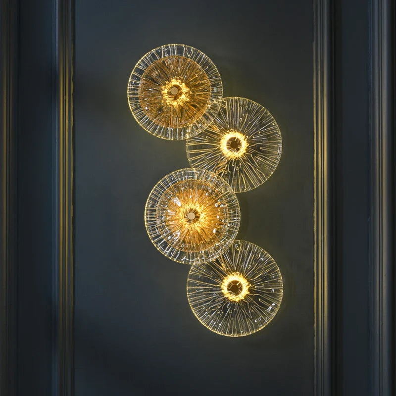 Afralia™ Crystal Wall Lamp: Modern Glass LED Sconces for Living Room, Bedroom, and Corridor