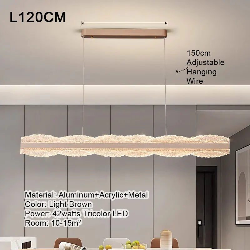 Afralia™ Modern Acrylic Texture Pendant Light for Home Decor
