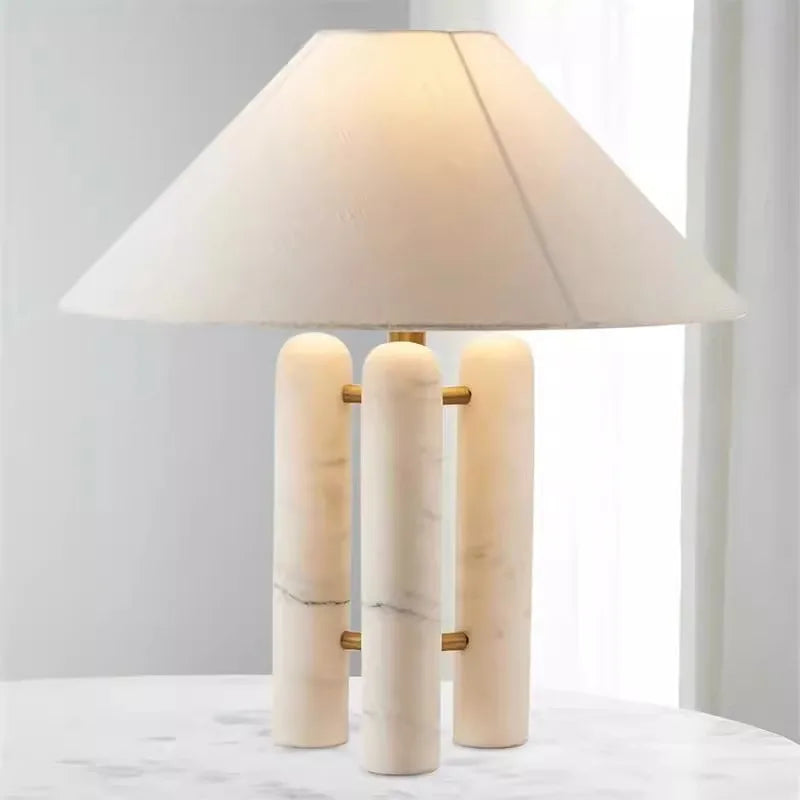 Afralia™ Nordic Marble Table Lamp - Modern Light Luxury Design for Living Room & Bedroom