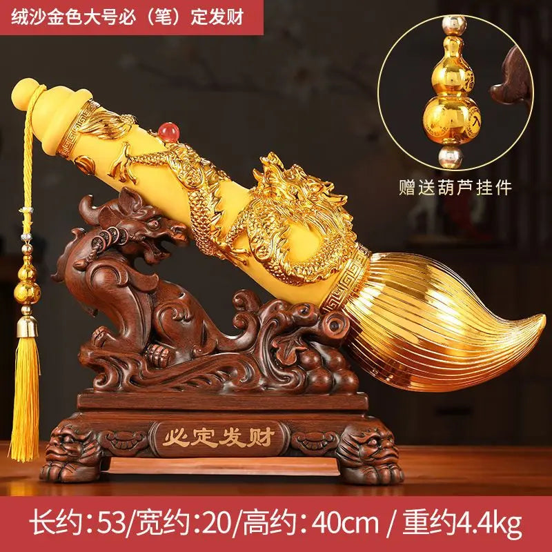 Afralia™ Opulent Wealth Acquisition Ornaments for Living Room, Wine Cabinet, Entrance Hall - Housewarming Elegance