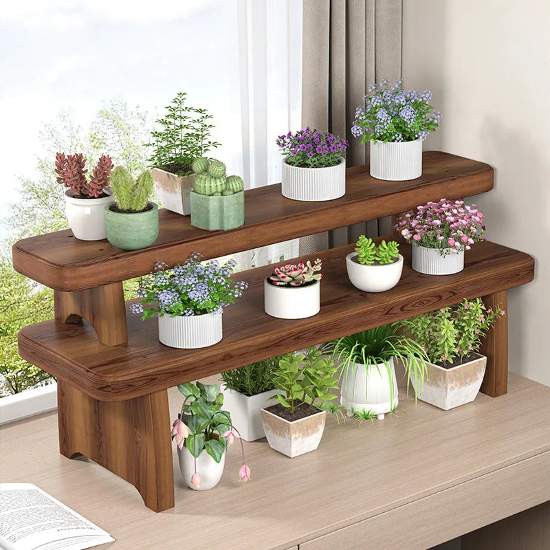 Afralia™ Wooden Shoe Changing Stool- Multifunctional Rectangular Storage Bench