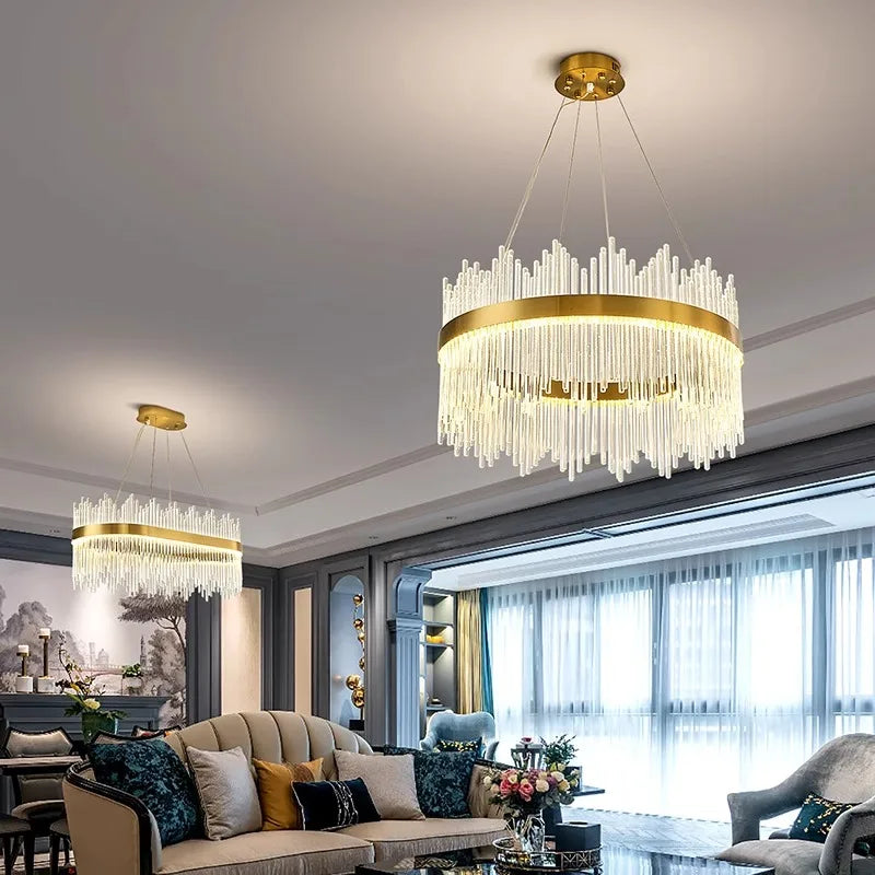 Afralia™ Modern LED Pendant Chandeliers for Living and Dining Room Lighting