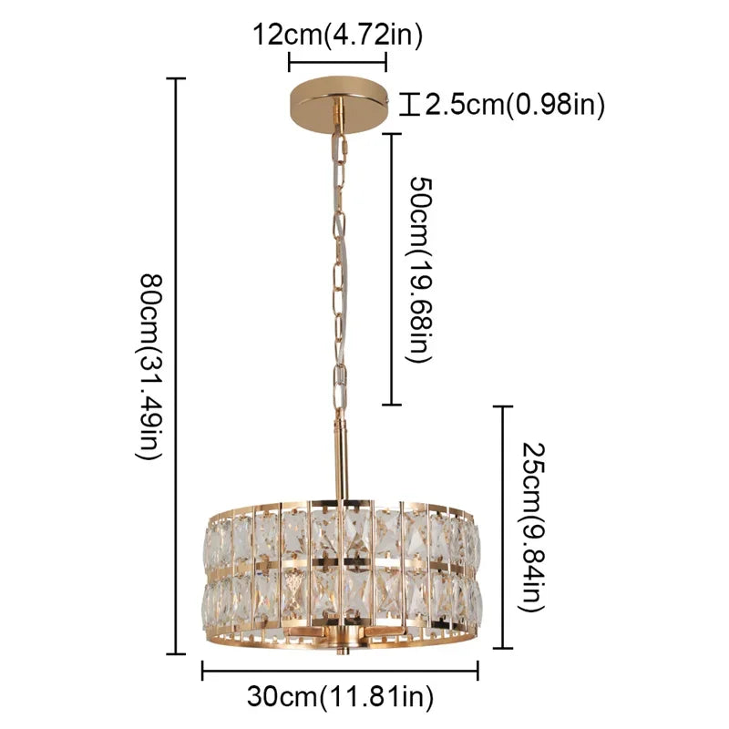 Afralia™ Crystal Pendant Light: Modern LED Chandelier for Home Decor & Kitchen Island